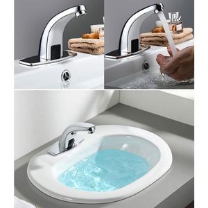 Robinet de lavabo à capteur de température sans contact en laiton pour salle de bain - Product Image 5