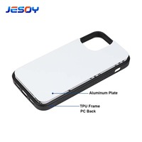 Casing HP Kosong Transparan Full Edge Karet TPU 2D untuk Sublimasi, Case HP untuk iPhone dan Samsung A12