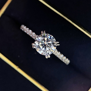 Eight Prong Shiny Zircon Women Ring Elegant Design For Engagement Proposal Daily All-match Memorial Finger Jewelry Gift - Product Image 2
