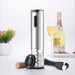 Sacacorchos de Vino Recargable de Acero Inoxidable, Abridor de Botellas Automático, Sacacorchos Eléctrico Personalizado - Product Image 2