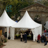 Tente Pagode Modulaire Extérieure en PVC Imperméable et Résistante aux UV avec Parois Latérales en PVC, Taille Personnalisée, pour Événements et Fêtes, Résistante aux Fortes Régimences Météorologiques