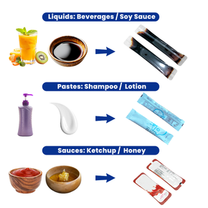 Máy đóng gói đa làn cho stick mật ong và chất lỏng đặc sốt nóng, nước súc miệng, dầu gội, gel, dầu trong túi nhỏ - Product Image 2