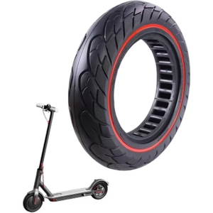 Neumático de Goma Sólida 60/70-7 10x2.5 con Anillo de Color, Antipinchazos y Absorción de Impactos para Patinete Eléctrico <span class=keywords><strong>Xiaomi</strong></span> Mi4 <span class=keywords><strong>Pro</strong></span> - Product Image 2