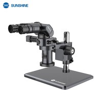 Sunshine R360 Pro grossissement 7-45X/Microscope trinoculaire à 180 ° conception rotative pliable réparation de Microscope numérique