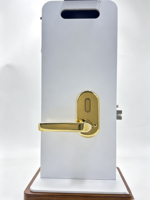 Cerradura de puerta de hotel personalizada de acero inoxidable 304, cerradura interior silenciosa para puerta de madera, manija dividida para puerta de habitación