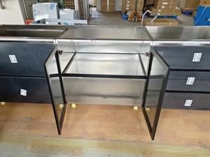 Refrigerador de acero inoxidable 304, estación de madera personalizada, parrilla Foshan de acero inoxidable, muebles de barbacoa, gabinete, <span class=keywords><strong>mesa</strong></span> de cocina al aire libre - Product Image 2