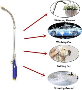 Lavadora de alta presión Varita Boquilla de chorro Lavadora Expandible Jardín Spray Manguera de agua Boquilla Herramienta de limpieza de vidrio Espuma Lavado de ventanas de automóviles - Product Image 6