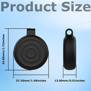 Coque de protection en silicone à effet d'ondulation intégrale abordable pour <span class=keywords><strong>AirTag</strong></span>, étui étanche portable avec porte-clés pour <span class=keywords><strong>AirTag</strong></span> - Product Image 2