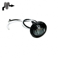 Feu de position latéral 3/4 pouces Feu de gabarit Ambre LED 12V ABS Petits Anneaux 12 Mois