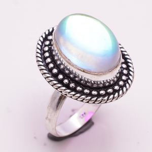 Bijoux vintage, bague en argent 925 avec pierre précieuse en quartz, fabricant de bagues en argent 925, vente en gros - Product Image 2