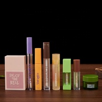Tubes de brillant à lèvres vides en PETG couleur bonbon, mignons, avec sérigraphie pour emballage cosmétique et impression personnalisée en gros