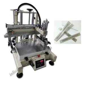 Kleine Automatische Liniaal Scherm Printers Zuinige Zeefdruk Machine Voor Stalen Linialen