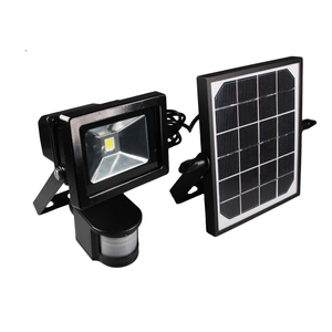 Iluminación de Seguridad para Exteriores, Resistente al Agua IP65, 10W/20W, Lámpara Solar LED de Emergencia con Sensor de Movimiento, Reflector LED Solar Integrado - Product Image 1