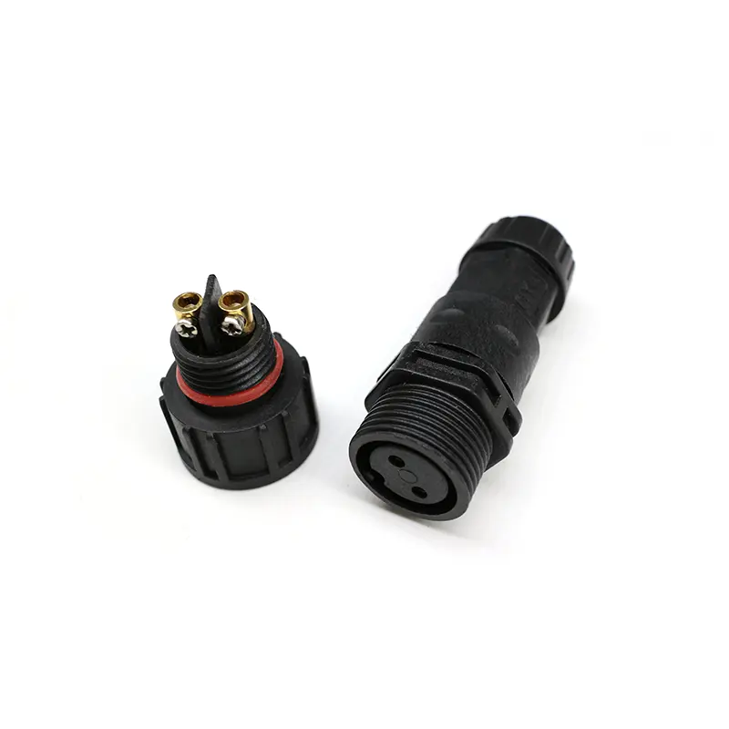 M20 2 pinos/3 pinos nylon montagem fixação IP68 conector impermeável 3 pinos conector impermeável parafuso terminal