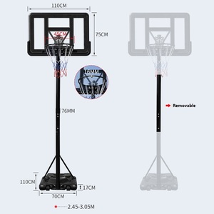 Soporte <span class=keywords><strong>de</strong></span> <span class=keywords><strong>Baloncesto</strong></span> con Marco Portátil <span class=keywords><strong>de</strong></span> PE <span class=keywords><strong>para</strong></span> <span class=keywords><strong>Niños</strong></span> y Adultos Equipo <span class=keywords><strong>para</strong></span> Cancha Doméstica Incluye Aro Soporte <span class=keywords><strong>de</strong></span> <span class=keywords><strong>Canasta</strong></span> <span class=keywords><strong>de</strong></span> <span class=keywords><strong>Baloncesto</strong></span> Duradero - Product Image 5