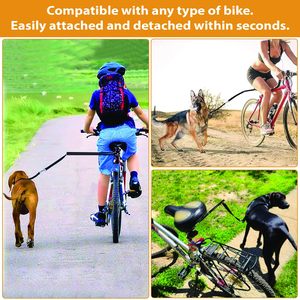 KingHon <span class=keywords><strong>Dog</strong></span> biciclettina di trazione corda guinzaglio elastico in Nylon bici Pet <span class=keywords><strong>Walk</strong></span> Run Jogging distanziatore guinzaglio per animali domestici senza mani - Product Image 6