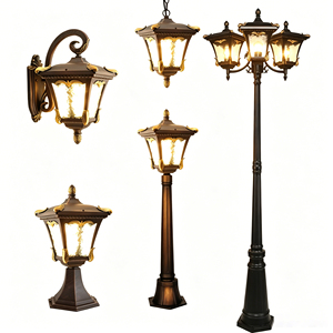 Éclairage de cour rétro personnalisé de haute qualité avec détection sensible et capteur de mouvement pour lampes de jardin paysager - Product Image 1