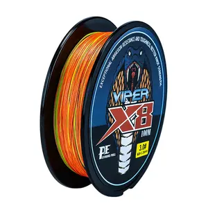 High Quality Custom New Fashion Trend 100M 8 Multicoloured Ten Meters One Color Strong Braided Fishing Line