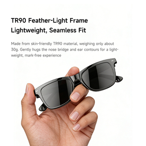 Lunettes IA avec intelligence artificielle intelligente, interrupteur à détection de mouvement, activation/déactivation, traduction en temps réel, commande tactile - Product Image 3