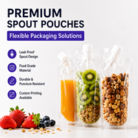 Pochettes transparentes avec bouchon, qualité alimentaire, réutilisables, pour aliments pour bébés, boissons et condiments