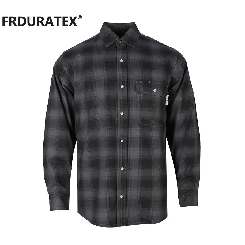 FRNATURTEX Custom Fire Resistant shirt Clothing FR Cotton Work plaid flame resistant shirt