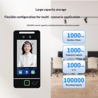Cerradura Inteligente para Oficina con Reconocimiento Facial Dinámico de 5 Pulgadas, Huella Dactilar, Contraseña, Pantalla LCD Resistente a la Lluvia para Exteriores, Alimentada por Batería, Acceso Personalizable
