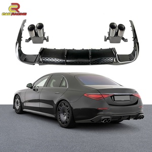 ชิ้นส่วนตัวถังคาร์บอนไฟเบอร์แบบแห้งสำหรับ Mercedes S Class W223 S450 S500 ลิ้นหน้า W223 ชุดแต่ง Brabu - Product Image 2