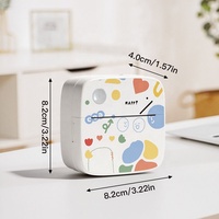 Imprimante thermique portable mini pour petites entreprises, impression d'autocollants et d'étiquettes sans encre, mini format de poche, modèle d2, blanc, en stock
