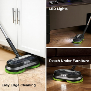 Cordless <strong>Electric</strong> <strong>Mop</strong> with Spray Water Detachable Water Tank Lightweight <strong>Electric</strong> Spin <strong>Mop</strong> with LED Lights - Product Image 2