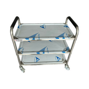 VICTORY KITCHEN Carro de Plataforma de Cuatro Ruedas de Acero Inoxidable 201 de 3 Niveles para Uso Industrial, Herramientas OEM y Equipos de Catering - ¡Gran Oferta! - Product Image 6