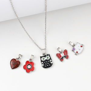 Mayorista Nueva Moda Semanal Esmalte Joyería Accesorios <span class=keywords><strong>para</strong></span> Niños Niñas Corazón Mariposa Búho Patrones <span class=keywords><strong>para</strong></span> Compromiso Aniversario - Product Image 4