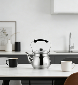 Bollitore Moderno in Acciaio Inossidabile Lihua con Manico Composito Anti-scottatura, Compatibile con <span class=keywords><strong>Gas</strong></span> e Induzione, Antiruggine, Leggero, <span class=keywords><strong>Teiera</strong></span> <span class=keywords><strong>per</strong></span> Ingrosso - Product Image 3