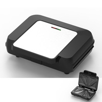 Vente directe d'usine Hamburger Maker 2 en 1 Contact électrique Grill Sandwich Maker Panini Press Maker Grill intérieur sans fumée