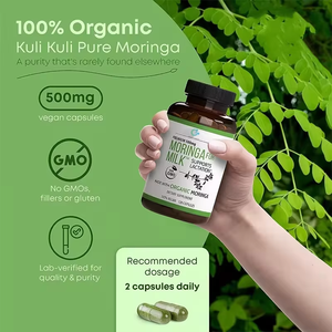 Organic <strong>Moringa</strong> for Lactation Support 500mg Adult Vitamins Capsules (120 Count/Bottle) - Product Image 2
