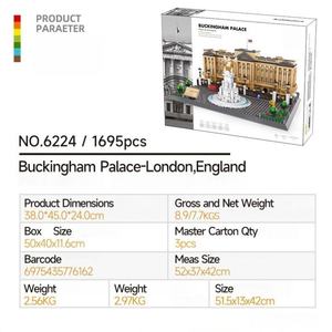 OEM Wholesale <b>Plastic</b> Buckingham Palace London England Building <b>Blocks</b> Set 1:1 Scale Famous Architecture Model Bricks Toy for - Product Image 2