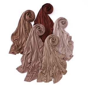Hijab en jersey de coton mercerisé de grande taille, couleur unie, doux, respirant, quatre saisons, Moyen-Orient, islamique, musulman, femme, ethnique - Product Image 6