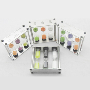 Timer per Tè 3-in-1, Clessidra in Vetro da 3/4/5 Minuti con Cornice in Acciaio Inossidabile per Preparazione Tè e Caffè - Product Image 6