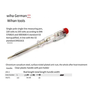 <span class=keywords><strong>05271</strong></span> - Spannungsprüfer Schraubendreher, 220 ... 250 V, geschlitzt, SL3 - Product Image 4