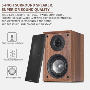 Sistema de Sonido Envolvente 5.1 para el Hogar, Sistema de Cine en Casa de Madera con Altavoces de Alta Fidelidad - Product Image 5