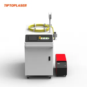 TIPTOP 1000W 1500W 2000W el fiber lazer paslanmaz çelik demir alüminyum metal kaynak temizleme kesme makinesi