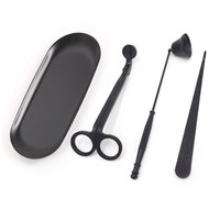 Accessoire de soin des bougies tout-en-un 3 en 1 multifonctionnel : éteignoir, coupe-mèche et bâtonnet à cire pour bougies parfumées d'intérieur