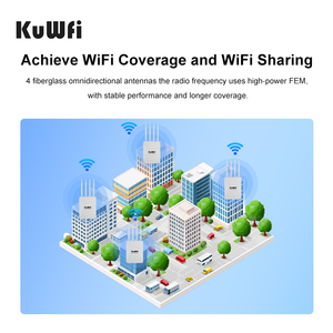 ผู้ให้บริการโซลูชัน WiFi KuWFi ขายอุปกรณ์กระจายสัญญาณ Wi-Fi6 ความเร็ว 3000Mbps ระยะ 300 เมตร สำหรับภายนอกอาคาร พร้อมพอร์ต WAN <span class=keywords><strong>2</strong></span>.5G - Product Image 2