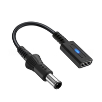 Cable de alimentación hembra tipo C para consola SNES, cable de repuesto corto negro de 10 cm