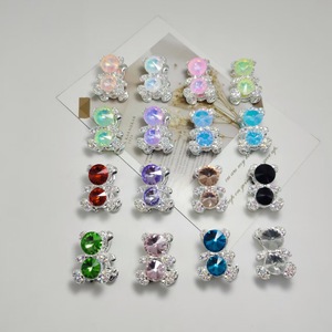 Colgante de Oso con Diamantes de Imitación, de Aleación, con Forma de Animal, Accesorio de Joyería DIY, Unisex, para Uso Diario - Product Image 1