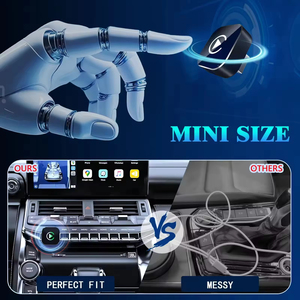 JCS Mini Không Dây Carplay Android Tự Động 2 Trong 1 Đa Phương Tiện Xe Streaming Hộp Xe Chơi Adapter USB Carplay Dongle Apple Carplay - Product Image 3