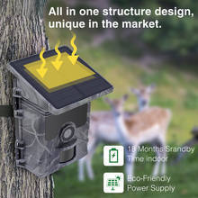 Solar Powered Trail <b>Camera</b> 1080P 20MP IR <b>Night</b> <b>Vision</b> Waterproof IP65 Wildlife Monitoring Hunting Camouflage Design - Product Image 4