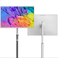Televisor Portátil Android de 32 Pulgadas en Oferta, Pantalla Inteligente LCD Táctil Giratoria, Televisor Inteligente con WiFi y Batería
