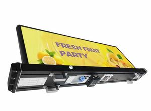 จอแสดงผลบนหลังคารถยนต์ P2.5 แบบไร้สายสำหรับรถแท็กซี่ พร้อมไฟ LED และมาตรฐาน IP65 - Product Image 4