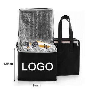 Reusable Grocery Picnic Beer Insulated Cooler Bag With Handle Custom Logo Eco-Friendly Food Delivery Lunch Thermal Bags - Product Image 5