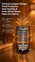 Diooist 2026 Nouveau Nester 9kw, 12kw, 15kW Chauffe-sauna extérieur WiFi à commande informatique pour sauna traditionnel